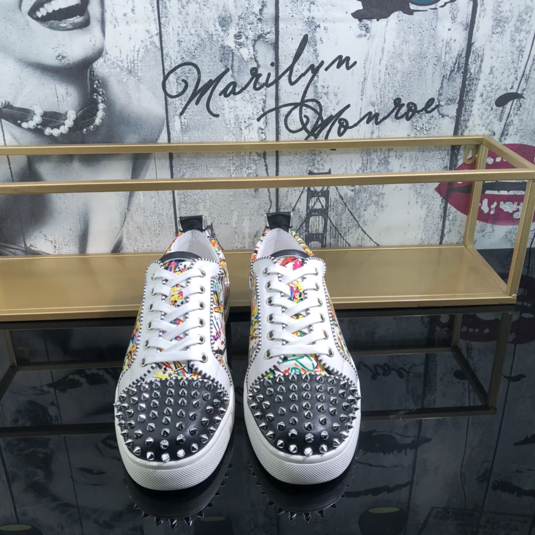 Men's Casual Skate Shoes with Spiked Toe Cap image 1