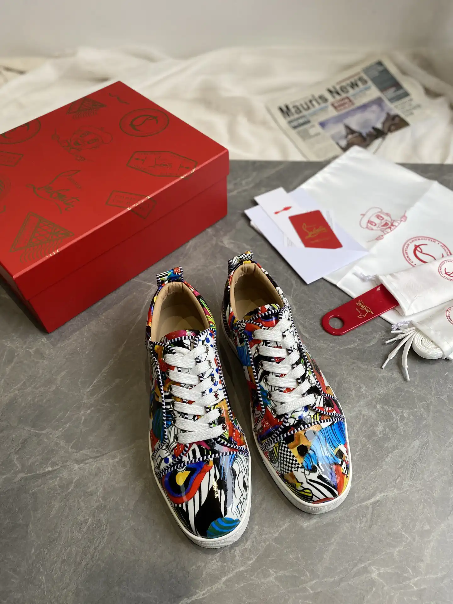 Low-Top Printed Sneakers image 1