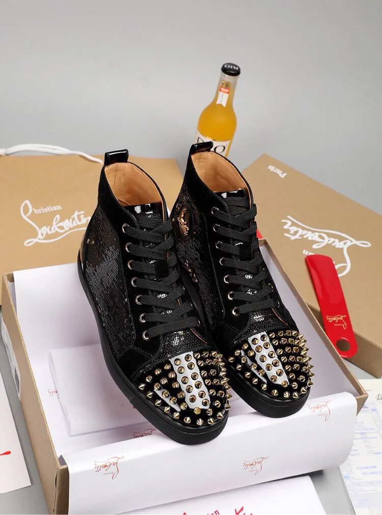 Spiked High-Top Casual Sneakers image 1