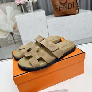 Hermes Chypre H Buckle Velcro Flat Sandals image 1