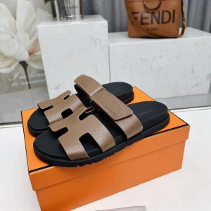 Hermes Chypre H Buckle Velcro Flat Sandals image 1