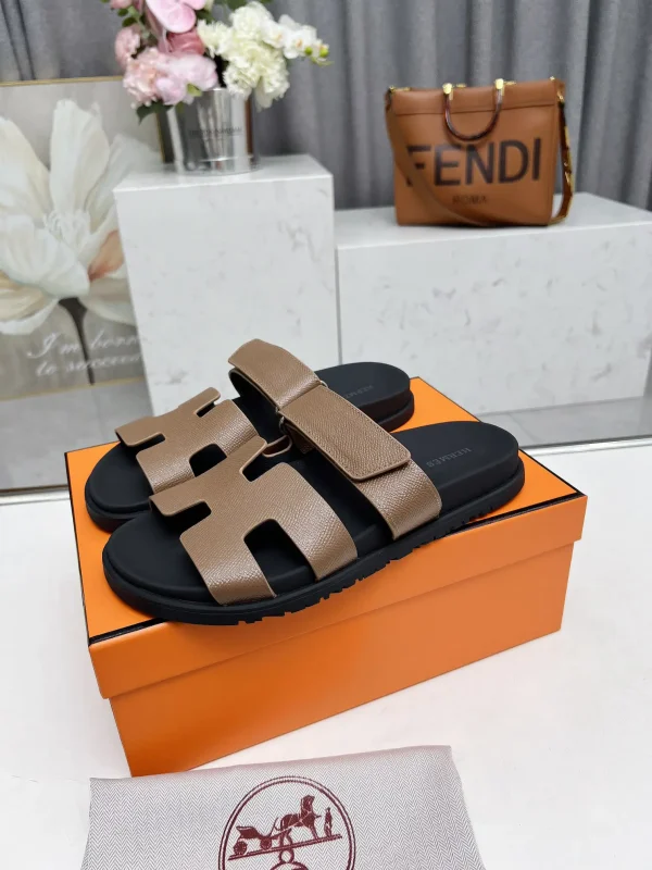 Hermes Chypre H Buckle Velcro Flat Sandals image 1