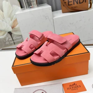 Hermes Chypre H Buckle Velcro Flat Sandals image 1