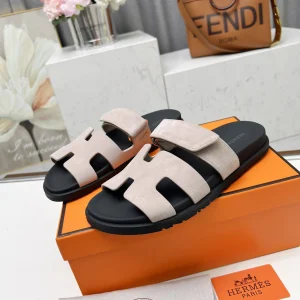 Hermes Chypre H Buckle Velcro Flat Sandals image 1