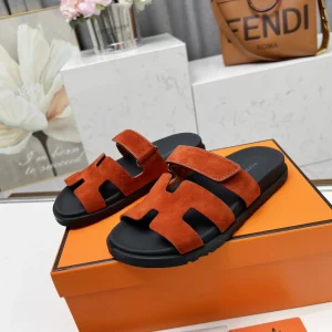 Hermes Chypre H Buckle Velcro Flat Sandals image 1