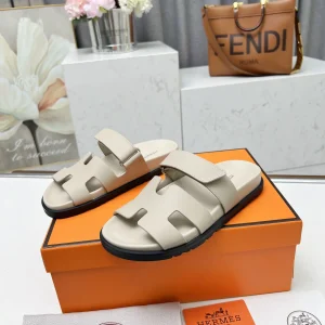 Hermes Chypre H Buckle Velcro Flat Sandals image 1