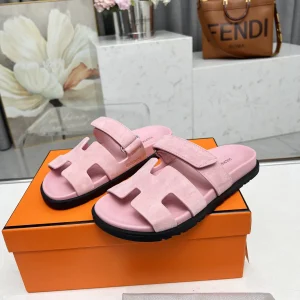 Hermes Chypre H Buckle Velcro Flat Sandals Slippers image 1