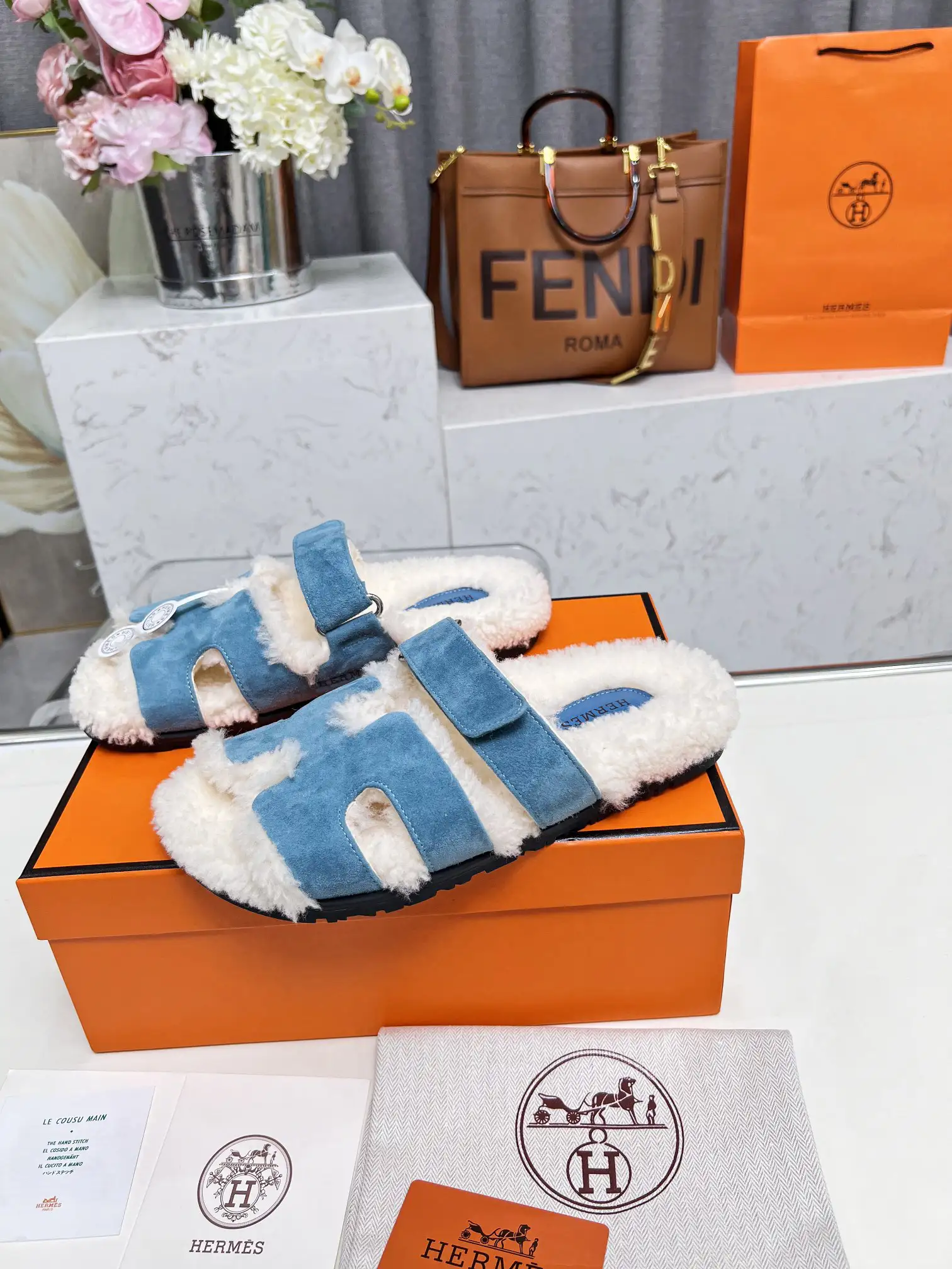Women's Erjiu Fur Slippers image 1