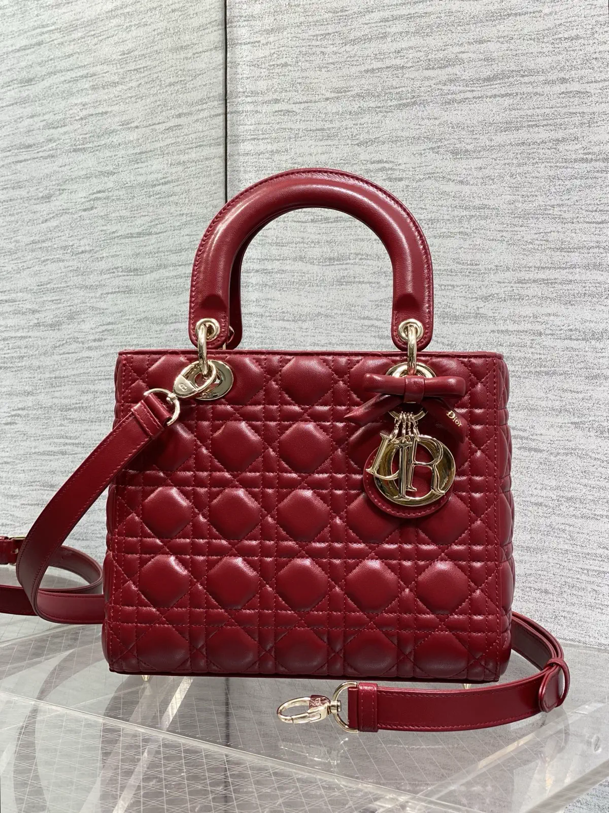 Dior Quilted Bow Top Handle Bag image 1
