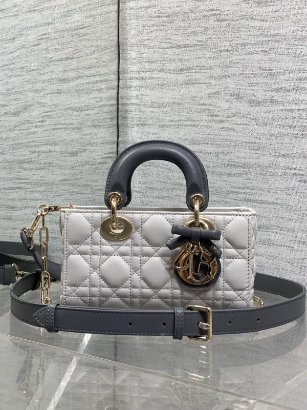 Dior Quilted Mini Top Handle Bag with Bow Detail image 1