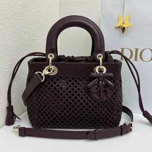 Dior Woven Lady Dior Top Handle Bag image 1