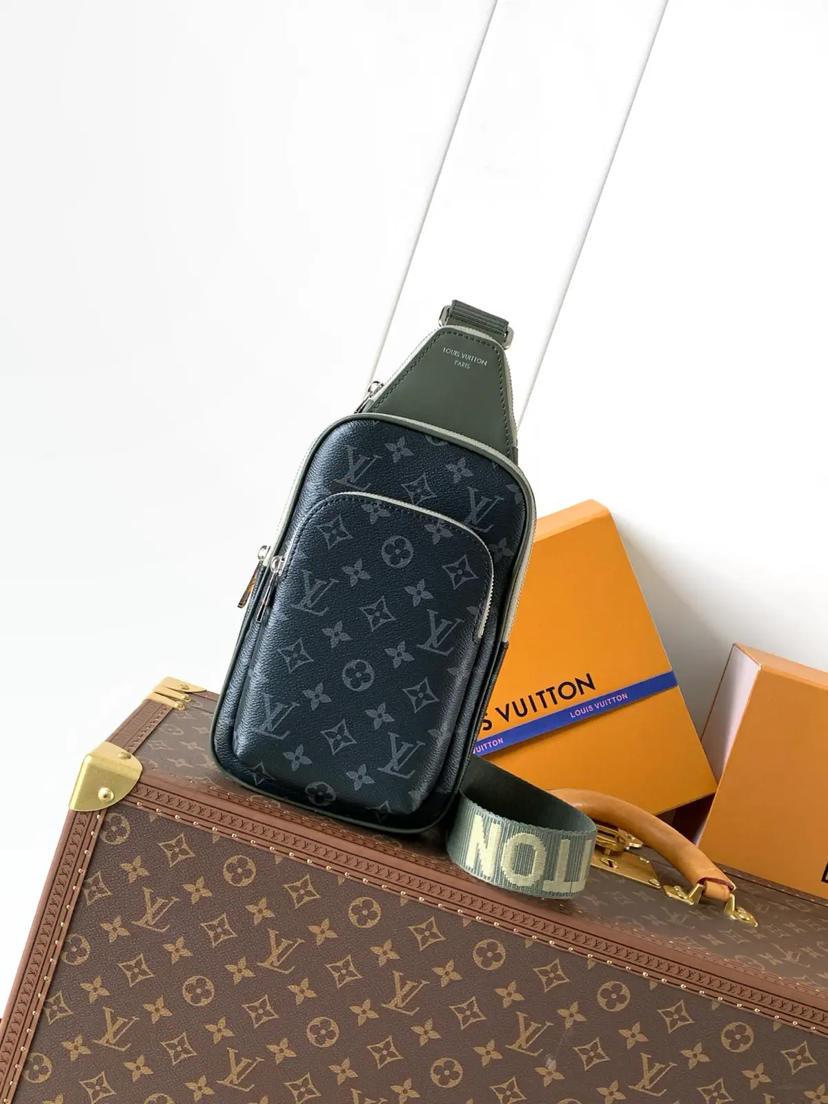 Louis Vuitton Monogram Eclipse Canvas Sling Bag image 1