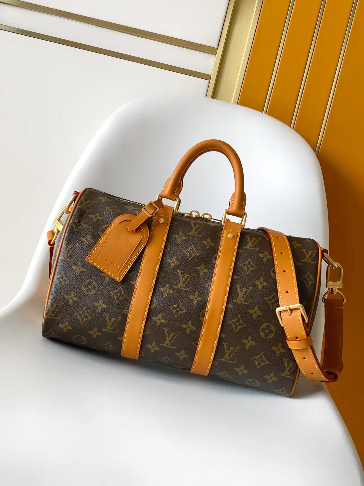 Louis Vuitton Monogram Keepall Bandoulière 35 Duffle Bag image 1