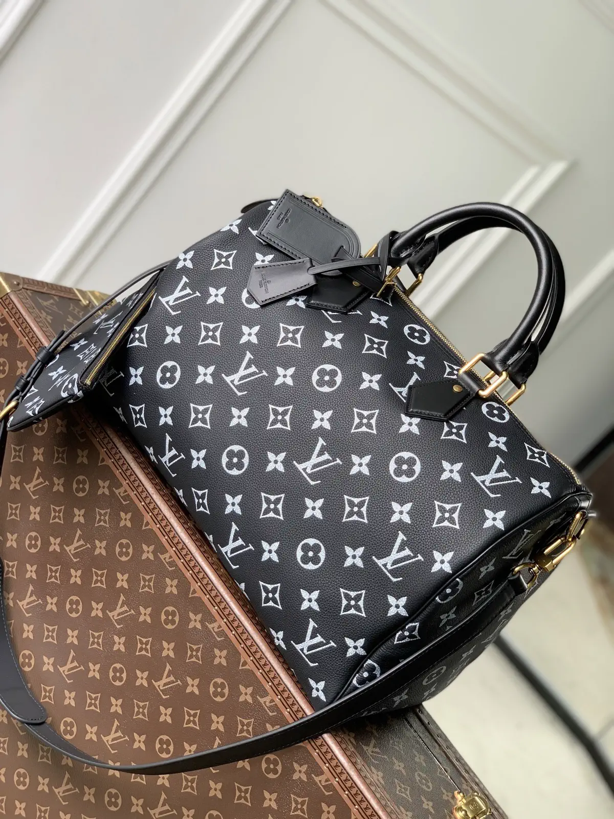 Louis Vuitton Speedy P9 Bandoulière 40 Monogram Leather Bag image 1