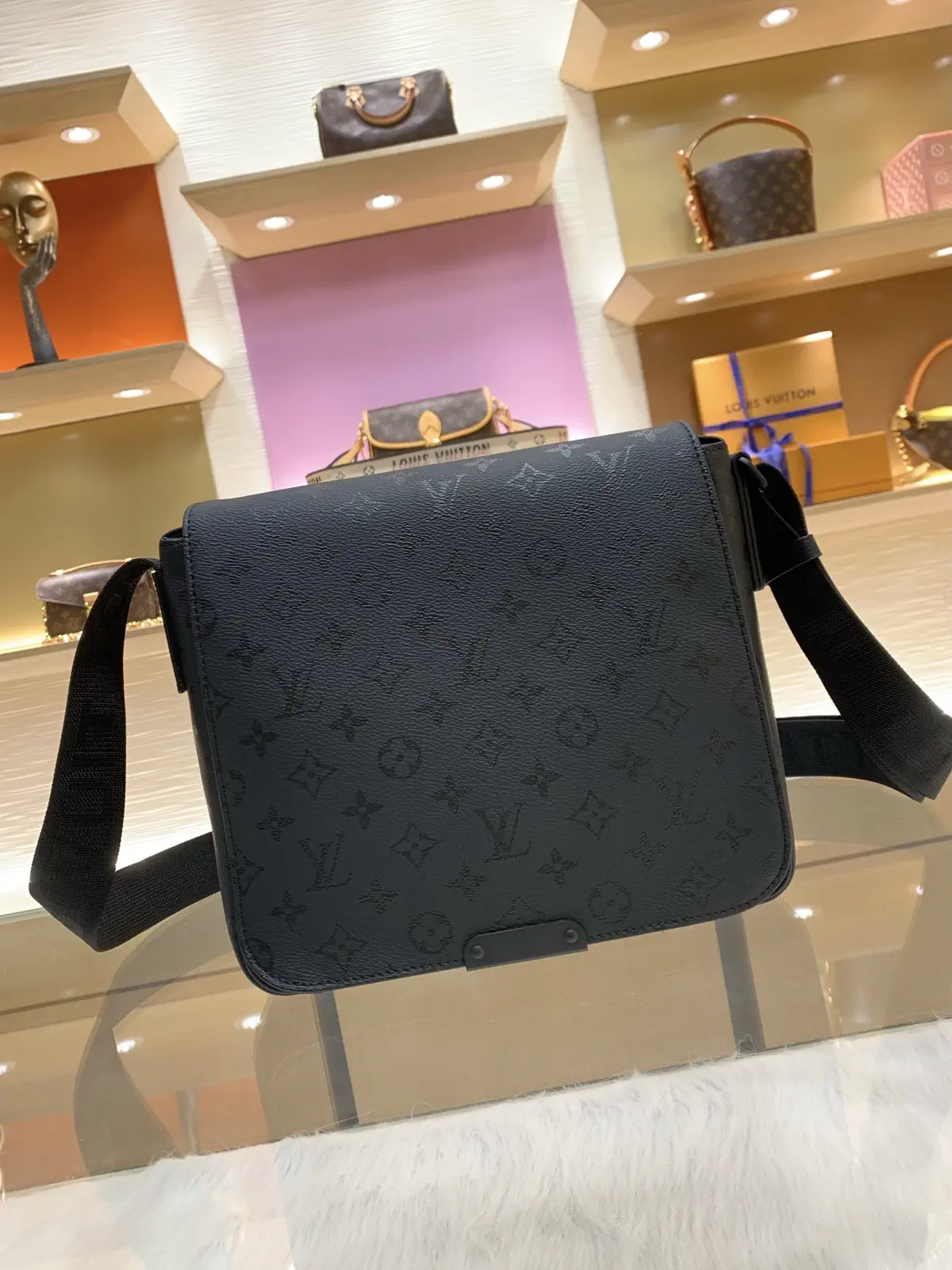 Louis Vuitton Monogram Midnight Coated Canvas Messenger Bag image 1