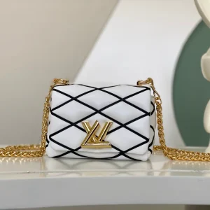 Louis Vuitton White Malletage Pattern Pico GO-14 Crossbody Bag image 1