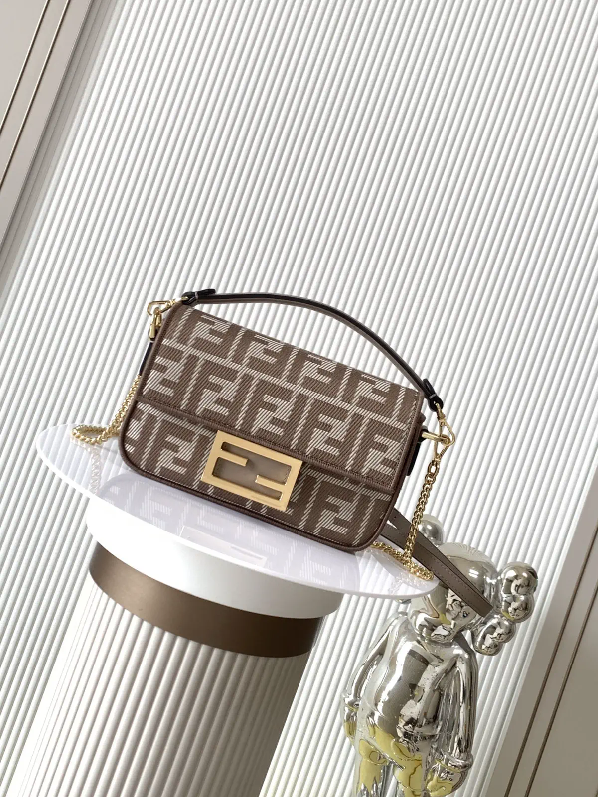 FENDI FF Pattern Baguette Bag image 1