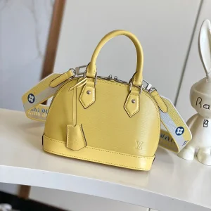 Louis Vuitton Yellow Epi Leather Alma BB Top Handle Bag image 1