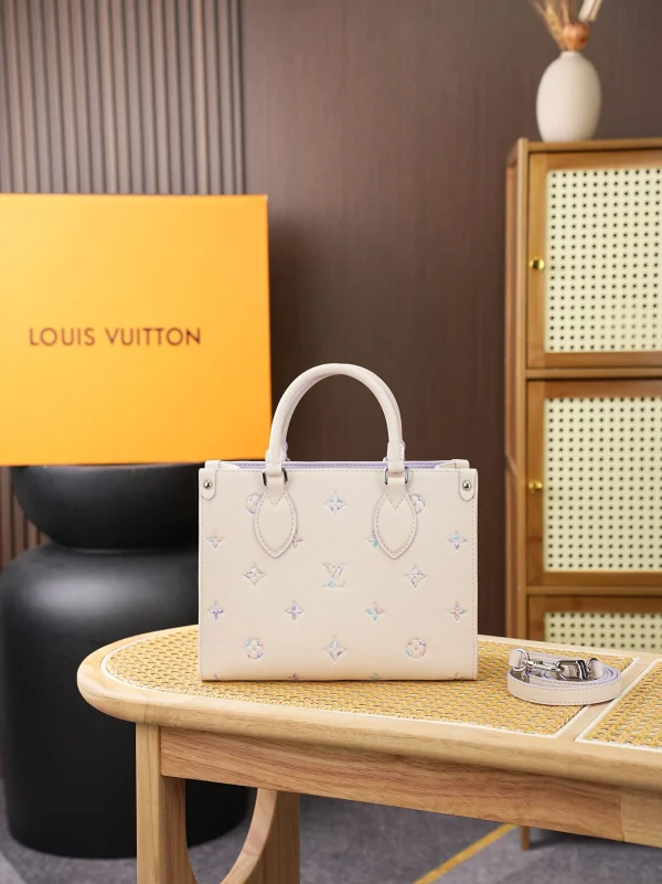 Louis Vuitton OnTheGo Small Tote Bag with Embroidered Monogram image 1