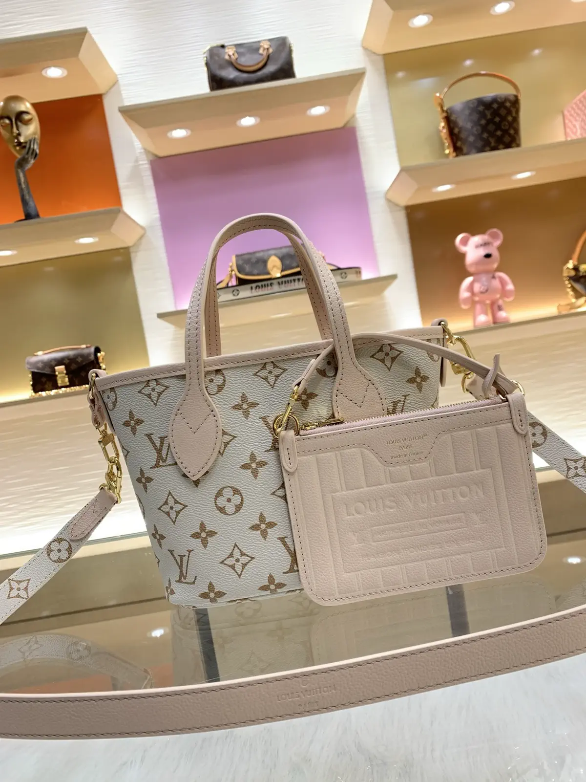 Louis Vuitton Neverfull Inside Out BB Tote Bag with Monogram Pattern image 1