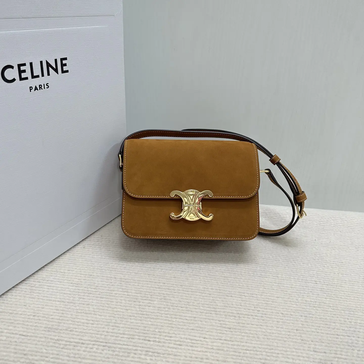 CELINE Triomphe Teen Crossbody Bag image 1