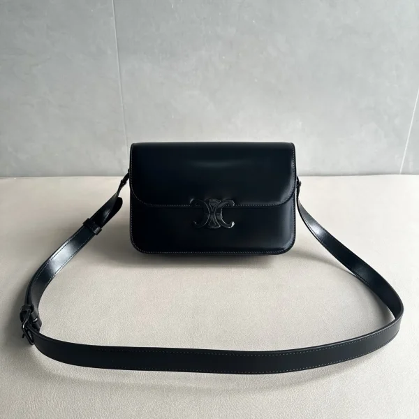 CELINE Triomphe Black Shoulder Bag image 1