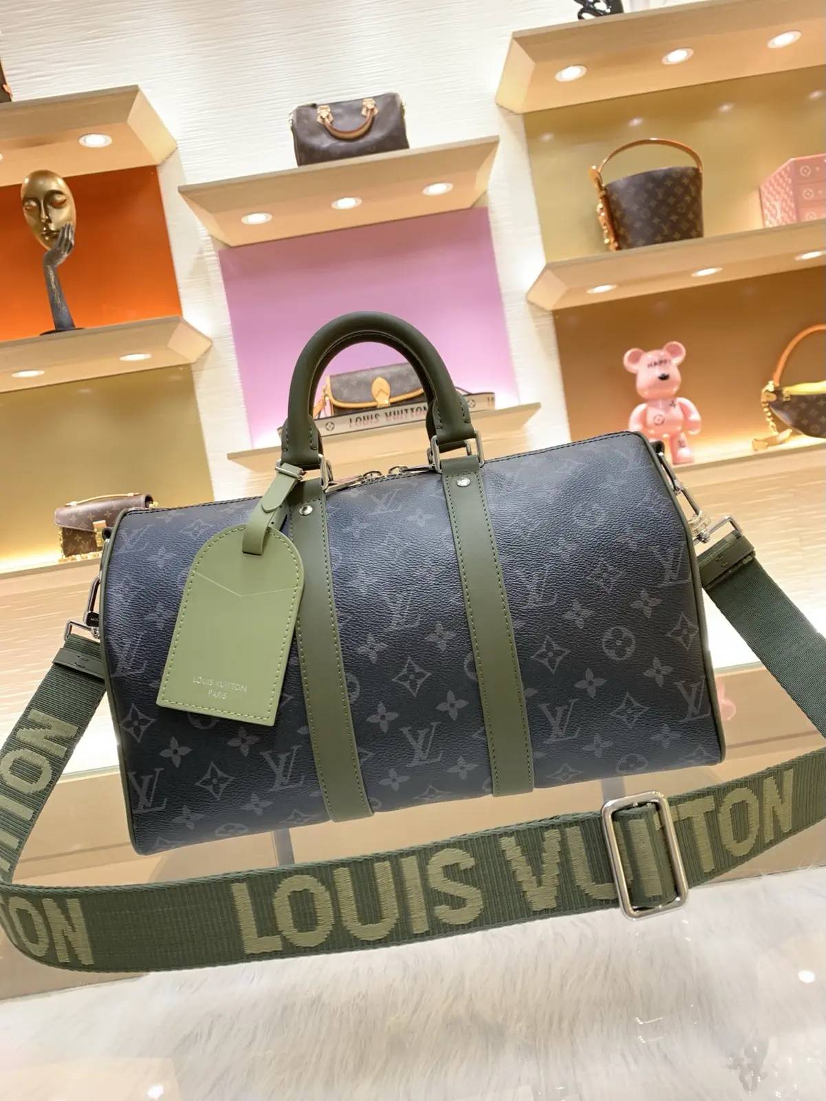 Louis Vuitton Keepall Bandoulière 35 Monogram Duffle Bag image 1