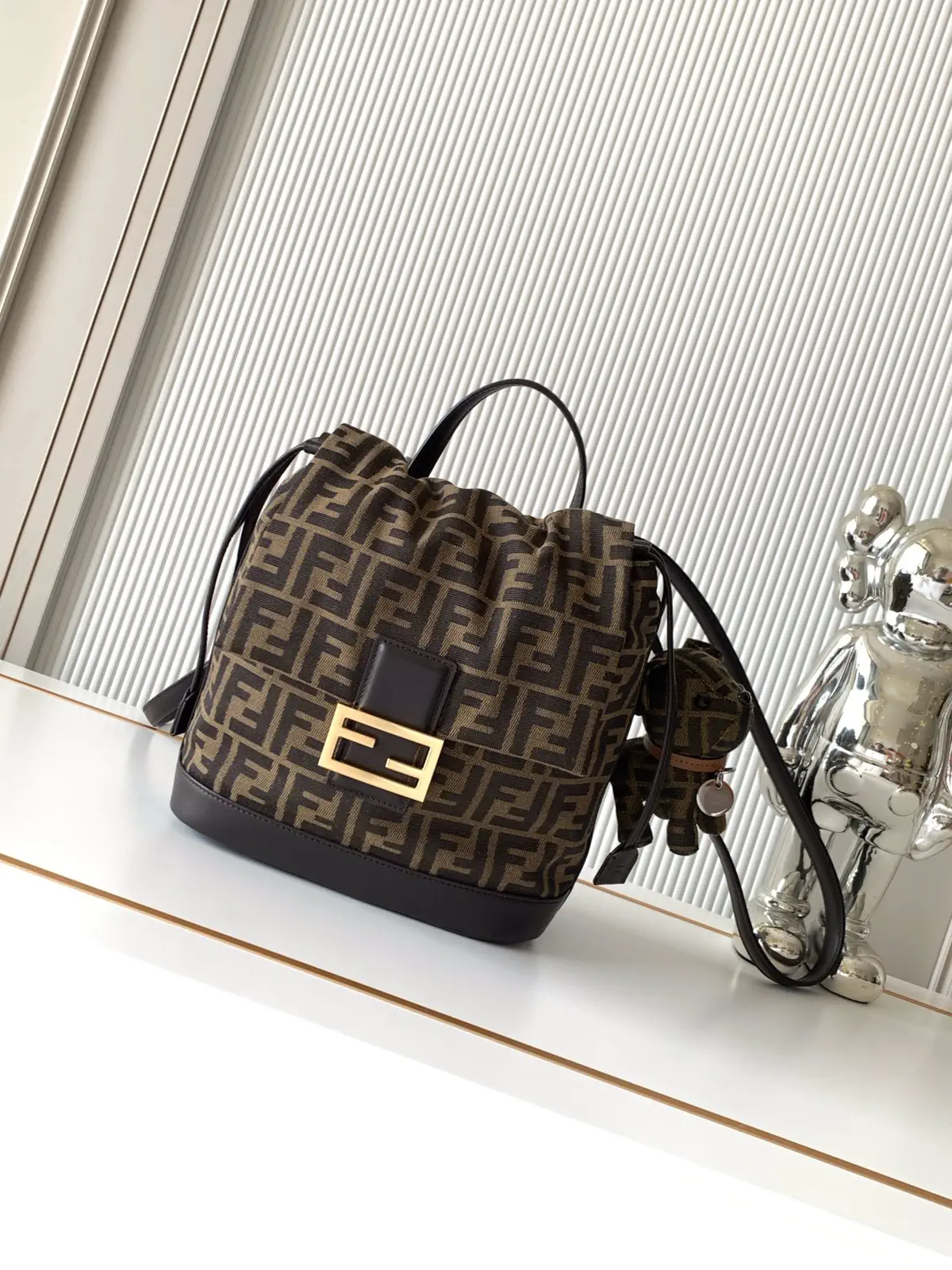 FENDI Monogram Drawstring Backpack image 1