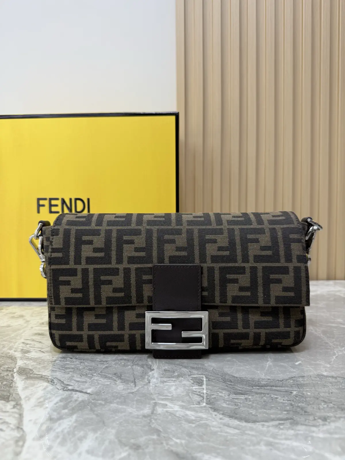 FENDI Monogram Baguette Shoulder Bag image 1