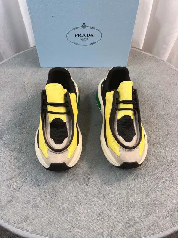 Couple Style Mesh and Leather Sneakers image 1
