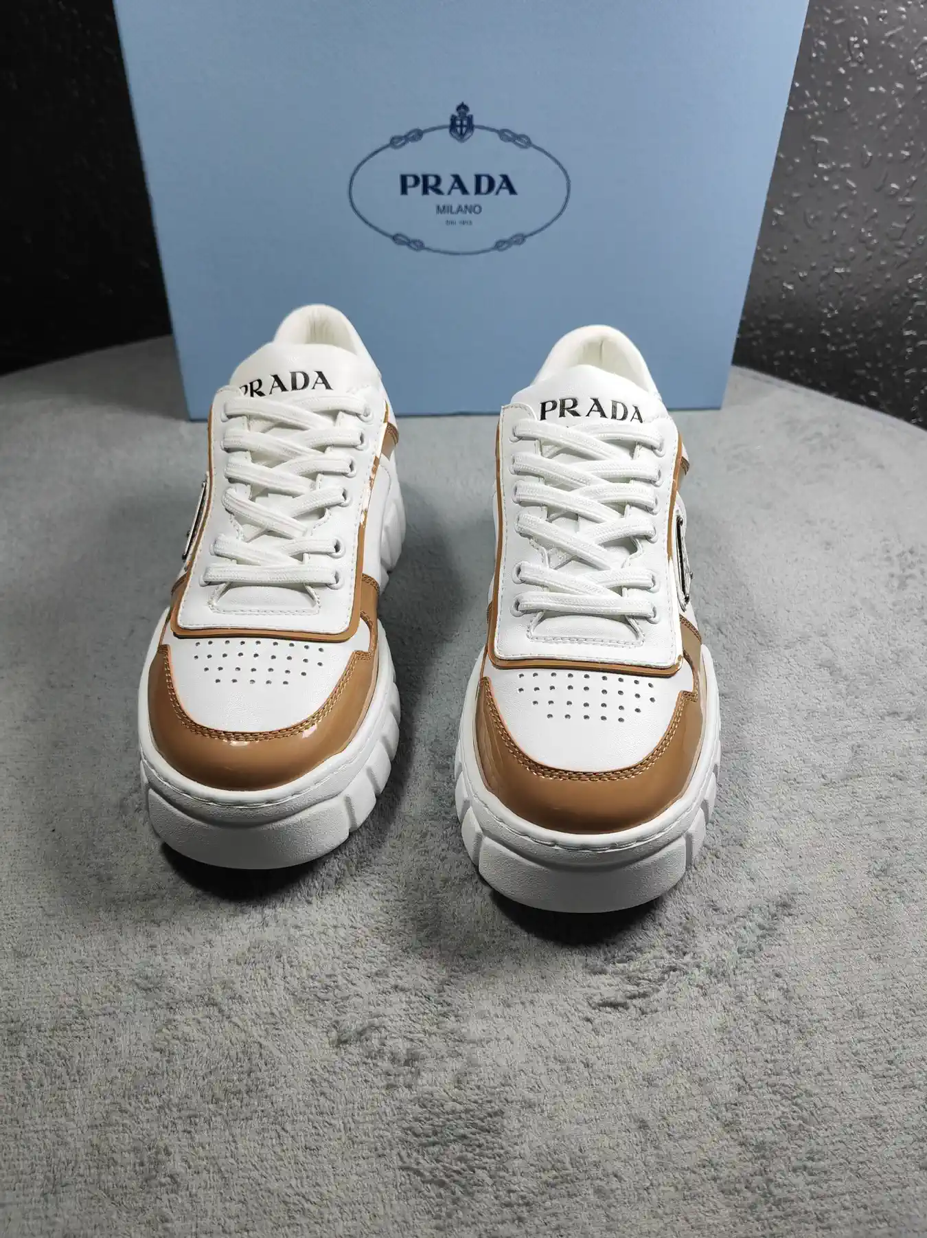 Prada Men's Calfskin Leather Shoes image 1