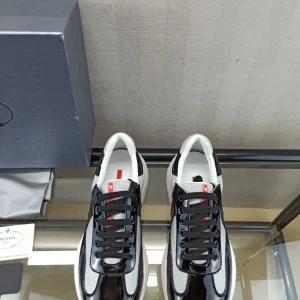 Prada Men's Leather and Mesh Shoes image 1