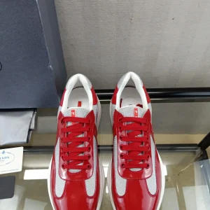 Prada Men's Patent Leather and Mesh Shoes image 1