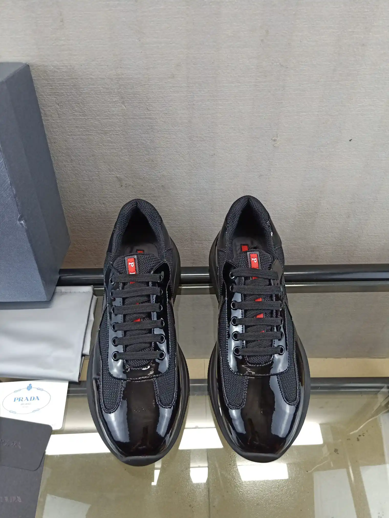 Men's Patent Leather and Mesh Shoes image 1