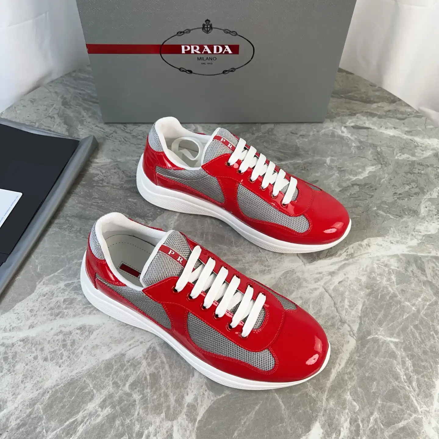 Classic Patent Leather and Mesh Casual Shoes image 1