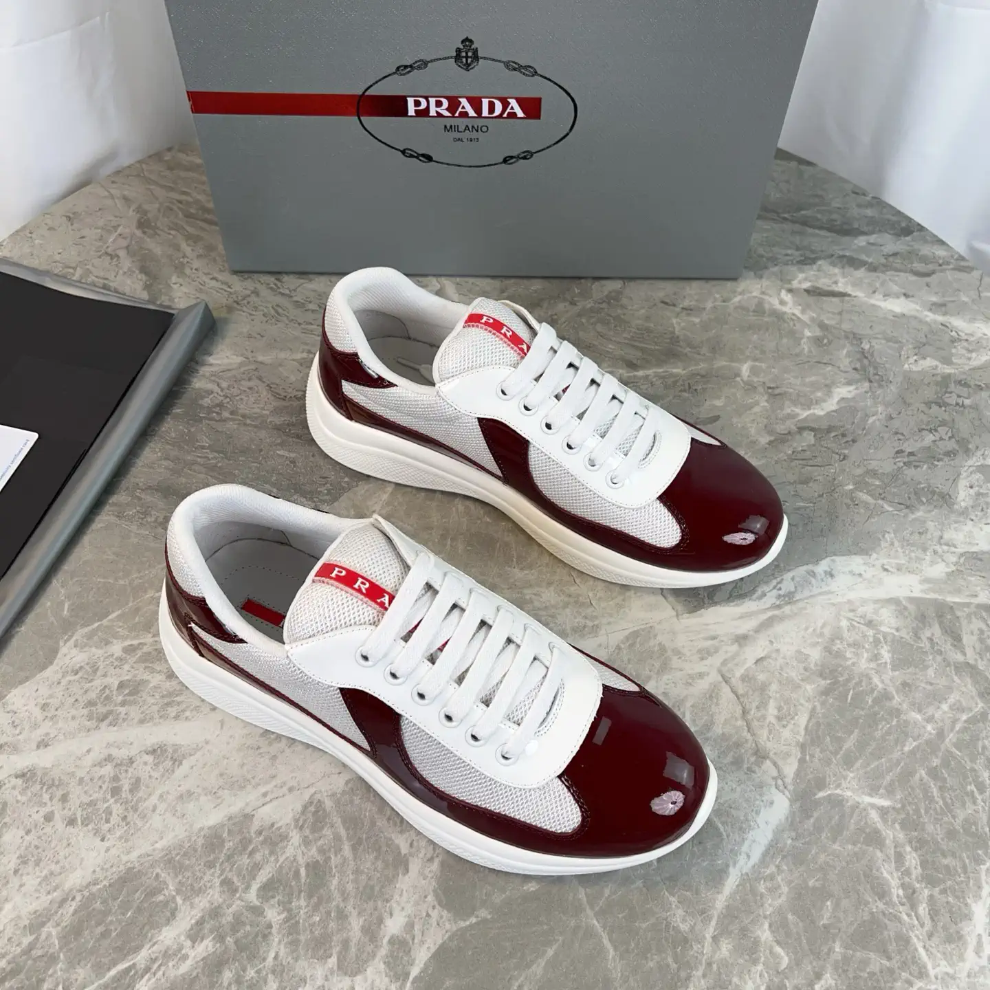 Classic Patent Leather and Mesh Casual Shoes image 1
