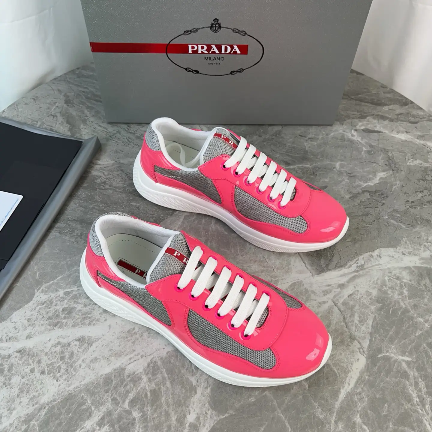Classic Patent Leather and Mesh Casual Shoes image 1