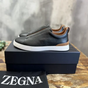 Ermenegildo Zegna Triple Stitch Men's Casual Slip-On Shoes image 1
