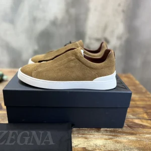Ermenegildo Zegna Triple Stitch Men's Casual Slip-On Shoes image 1