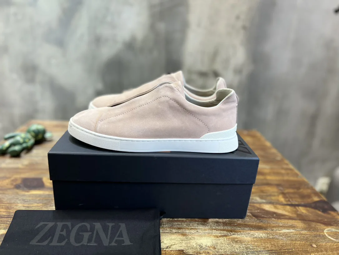 Ermenegildo Zegna Triple Stitch Men's Casual Slip-On Shoes image 1
