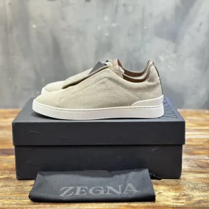 Ermenegildo Zegna Triple Stitch Men's Casual Slip-On Shoes image 1