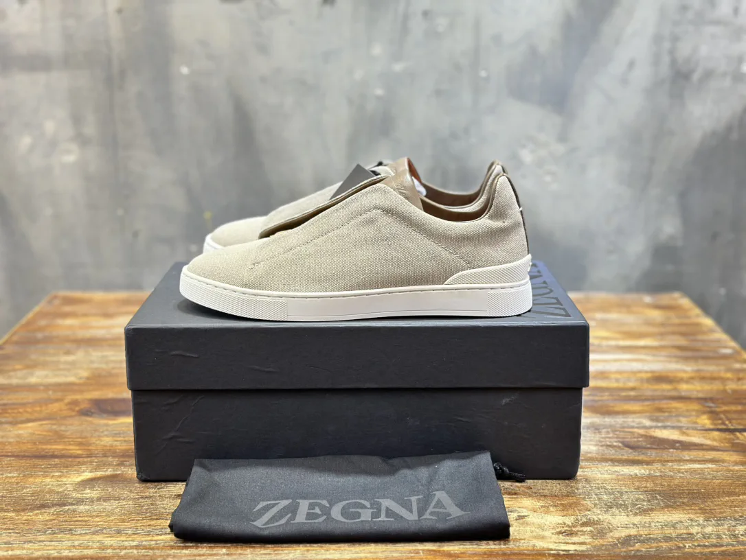 Ermenegildo Zegna Triple Stitch Men's Casual Slip-On Shoes image 1