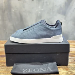 Ermenegildo Zegna Triple Stitch Men's Casual Slip-On Shoes image 1