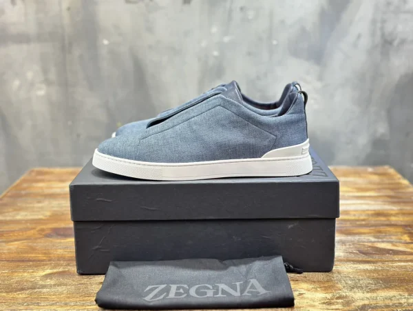 Ermenegildo Zegna Triple Stitch Men's Casual Slip-On Shoes image 1