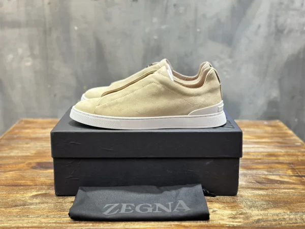 Ermenegildo Zegna Triple Stitch Men's Casual Slip-On Shoes image 1