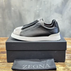 Ermenegildo Zegna Triple Stitch Men's Casual Slip-On Shoes image 1