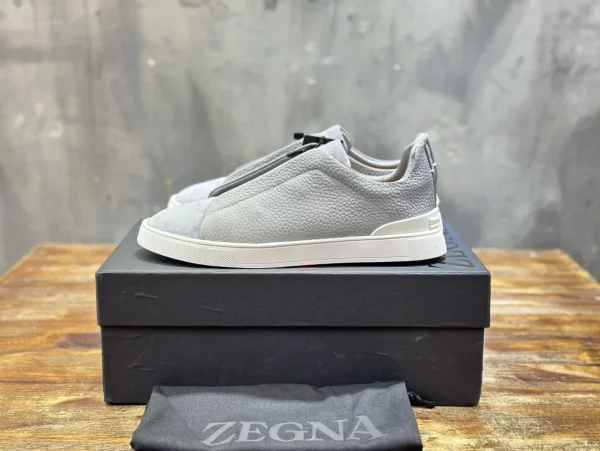 Ermenegildo Zegna Triple Stitch Men's Casual Slip-On Shoes image 1