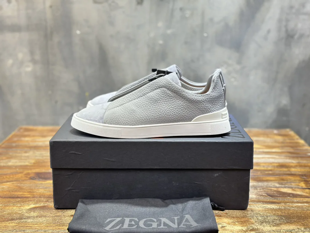 Ermenegildo Zegna Triple Stitch Men's Casual Slip-On Shoes image 1