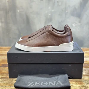 Ermenegildo Zegna Triple Stitch Men's Casual Slip-On Shoes image 1