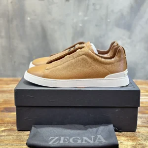 Ermenegildo Zegna Triple Stitch Men's Casual Slip-On Shoes image 1
